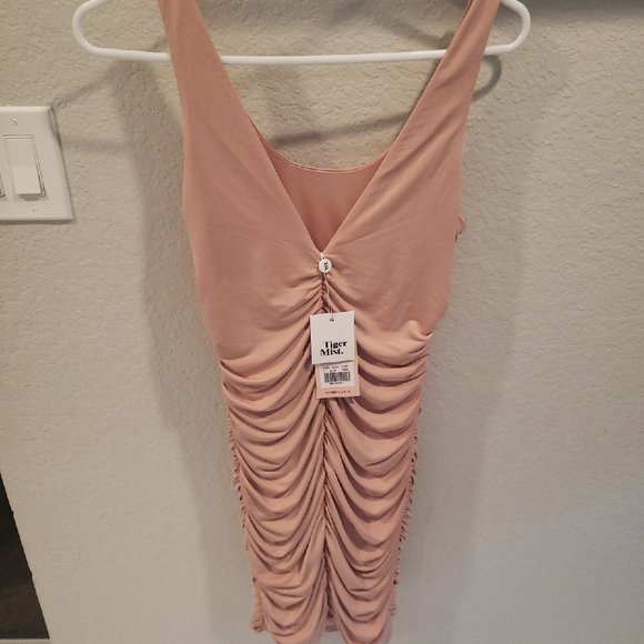 BLUSH BODYCON DRESS - Picture 3 of 3